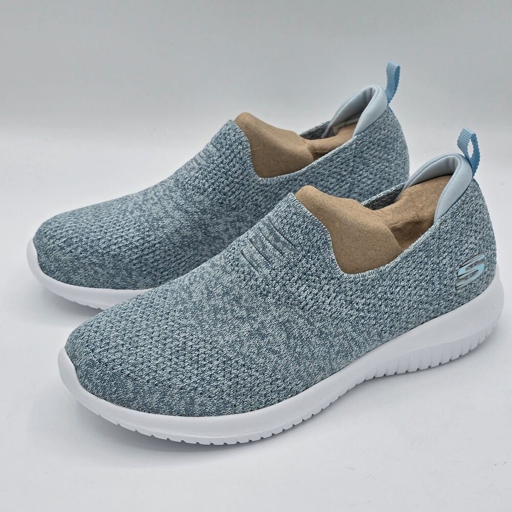 Skechers Ultra Flex Harmonious Slip On Shoes Light Blue Women’s Size 6.5 - Picture 3 of 7